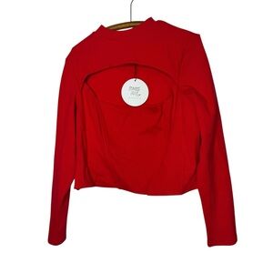 Polly Princess Cathey Long sleeve corset top Red size 18
